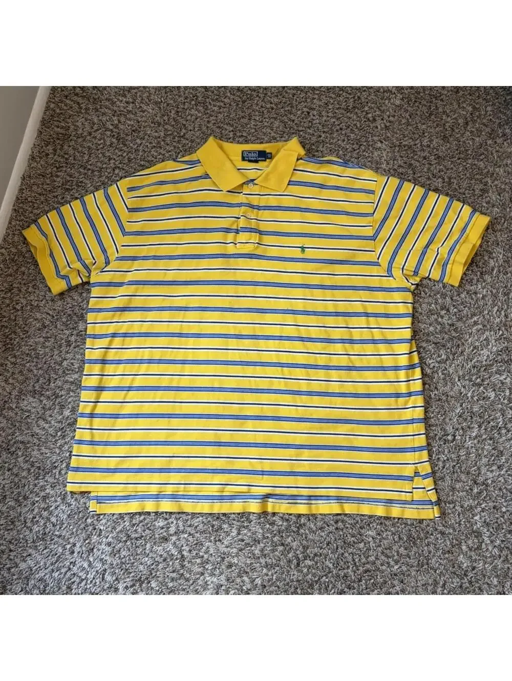 Lot Of 4 - Polo Ralph Lauren Men’s Size 4XB Short Sleeve Polo Shirts Striped
